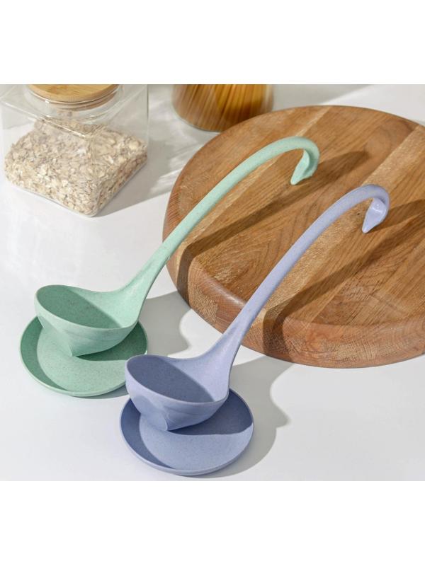 Половник на подставке «Лебедь», 28,5×7,5 см, цвет МИКС