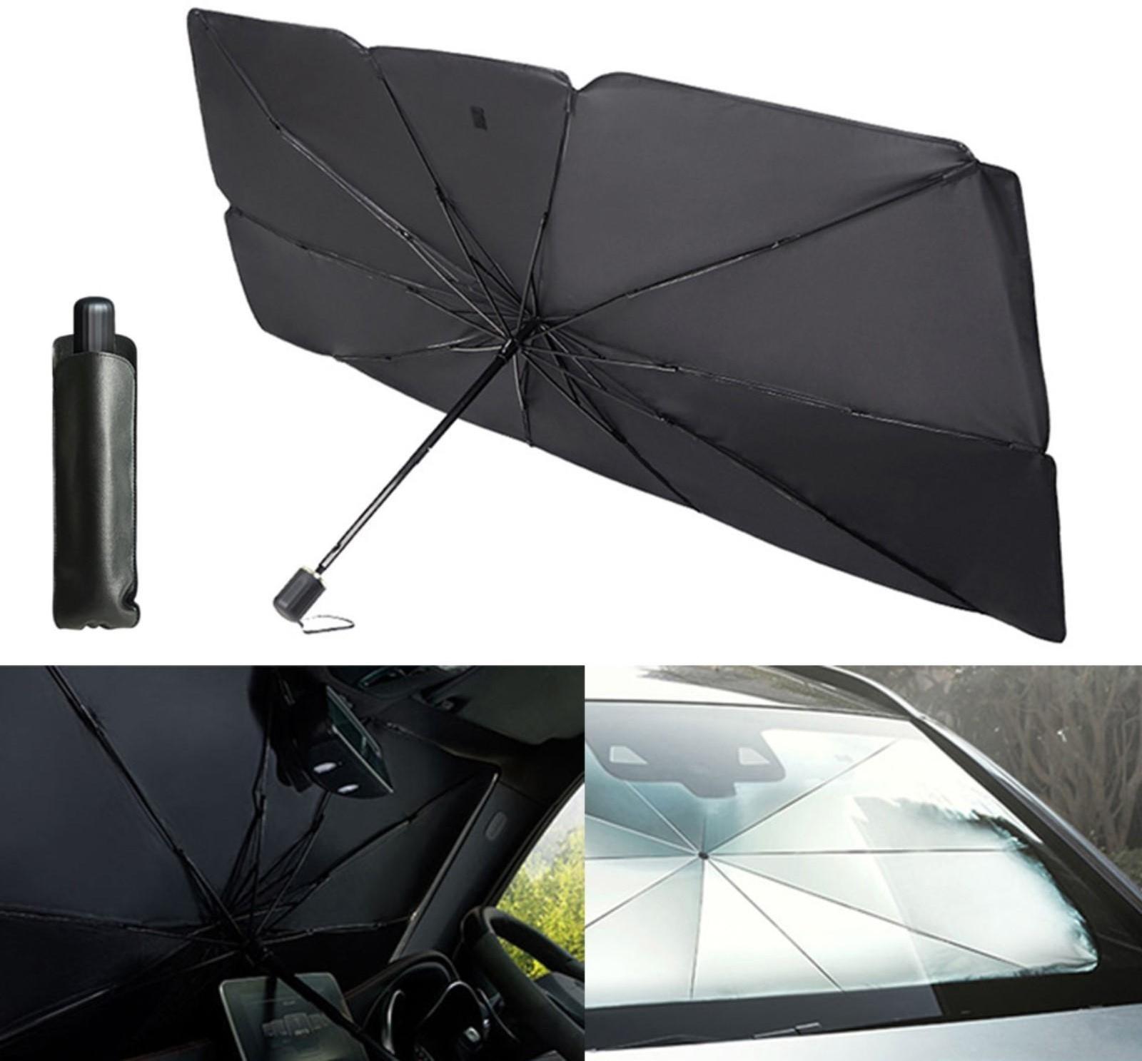 Экран солнцезащитный Cartage на лобовое стекло, зонт, 136×79 см