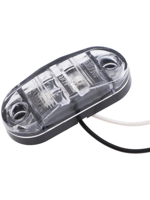 Плафон подсветки номера 12-24 В, 76×30 мм, провод 18 см