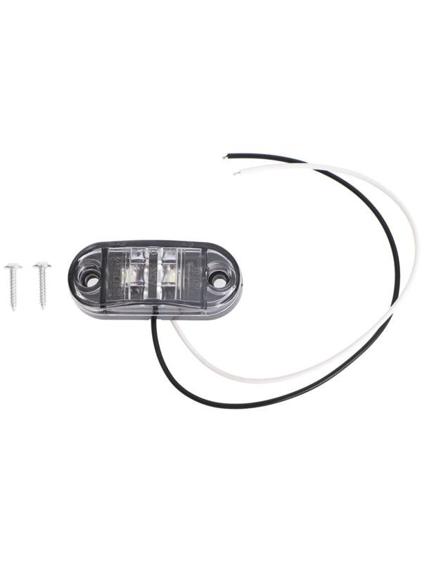 Плафон подсветки номера 12-24 В, 76×30 мм, провод 18 см