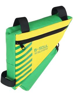 Велосумка подрамная с отсеком для бутылки, цвет желтый