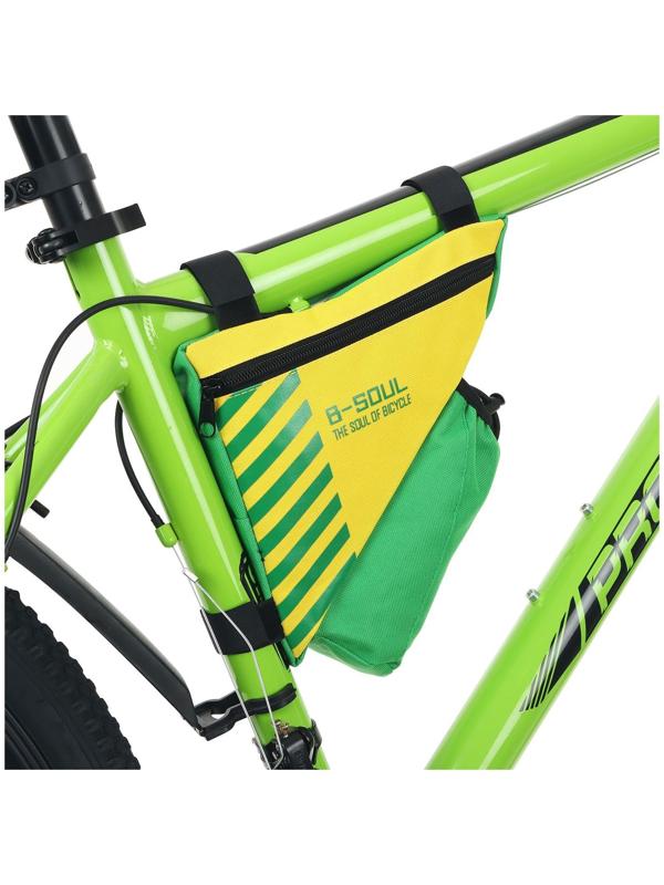 Велосумка подрамная с отсеком для бутылки, цвет желтый