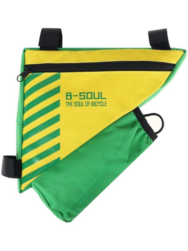 Велосумка подрамная с отсеком для бутылки, цвет желтый