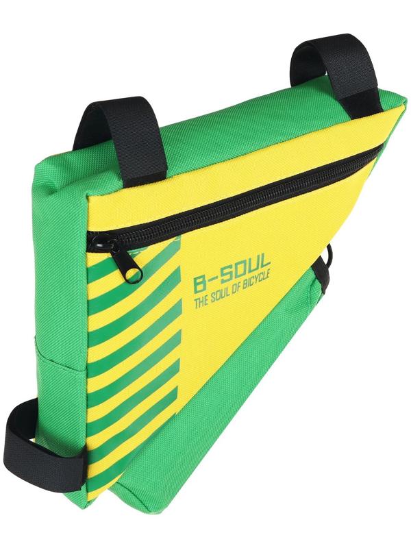 Велосумка подрамная с отсеком для бутылки, цвет желтый