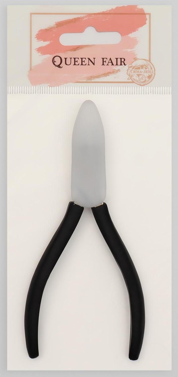 Кусачки педикюрные, скрытая пружина, прорезиненная ручка, 11 см, длина лезвия - 12 мм, цвет серебристый/чёрный