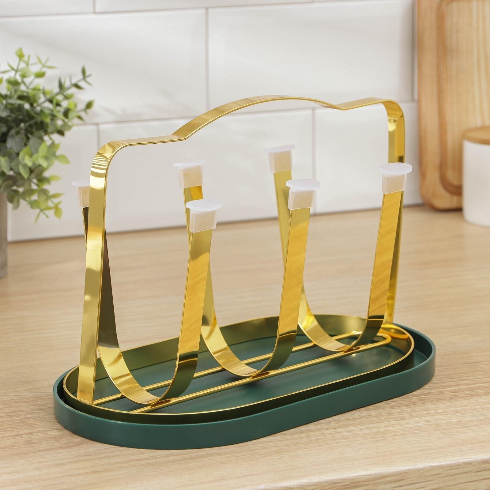 Подставка для кружек Доляна «Империя», 6 крючков