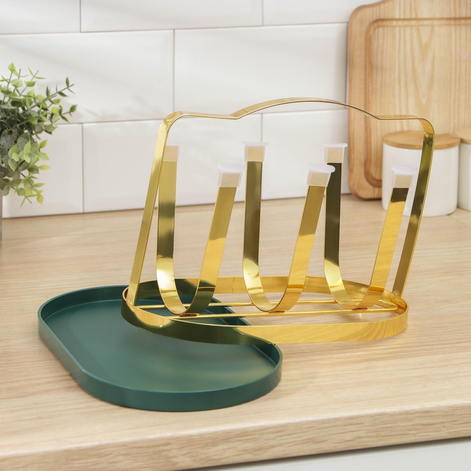 Подставка для кружек Доляна «Империя», 6 крючков