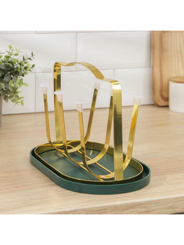 Подставка для кружек Доляна «Империя», 6 крючков