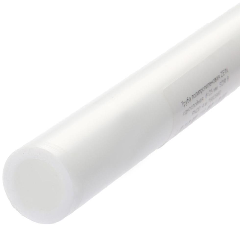 Труба полипропиленовая ZEIN, однослойная, d=25 x 4.2 мм, SDR 6, PN20, 4 м