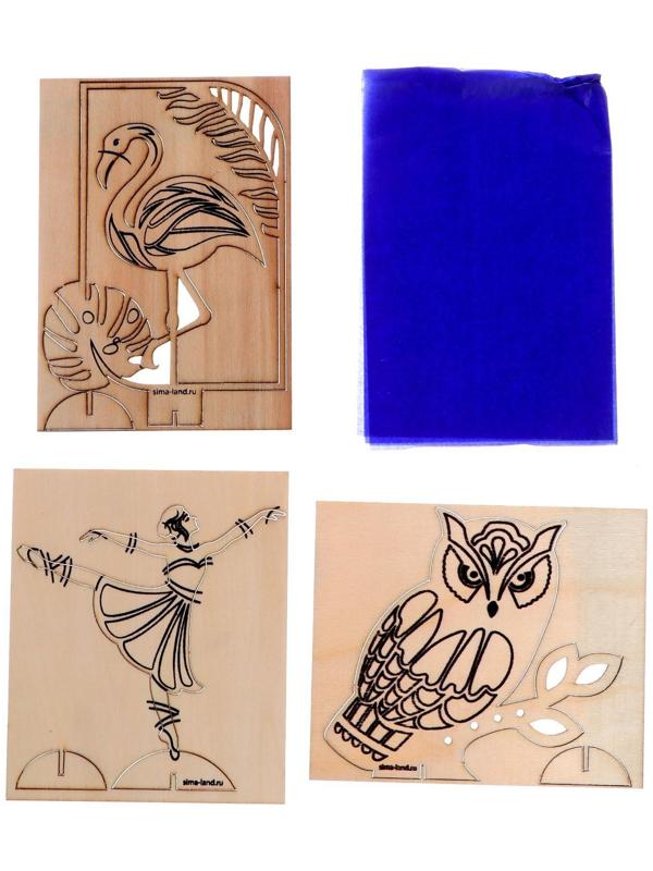 Набор для творчества. Выжигание по дереву «Подставки для украшений»