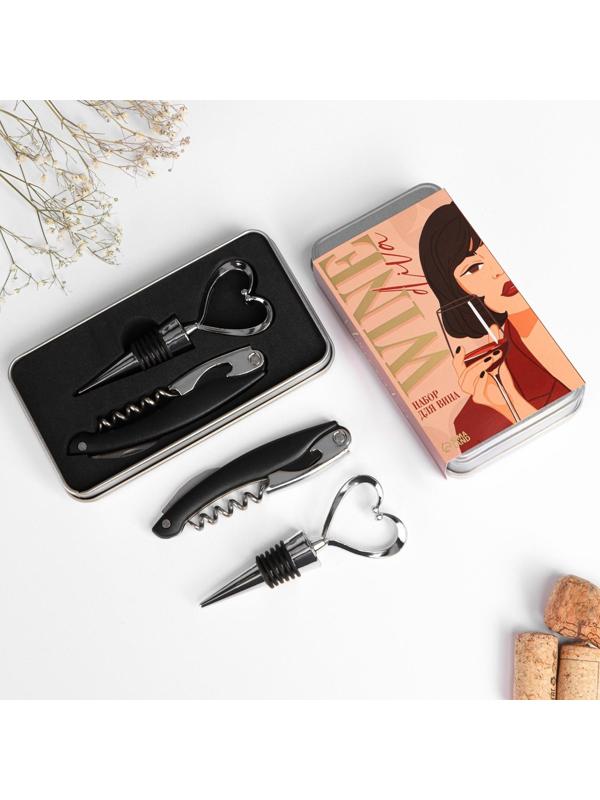 Набор штопор и пробка «Wine diva»