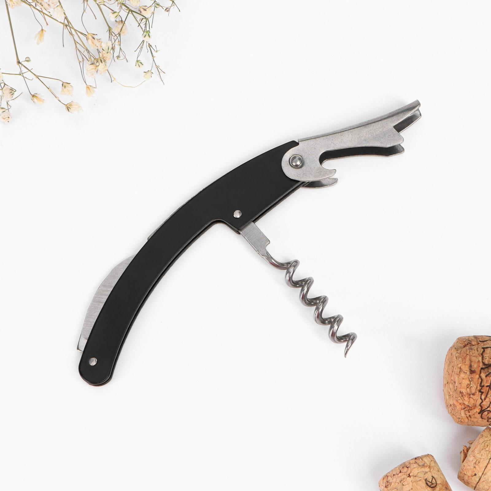 Набор штопор, пробка, каплеуловитель «Вино хорошая идея»