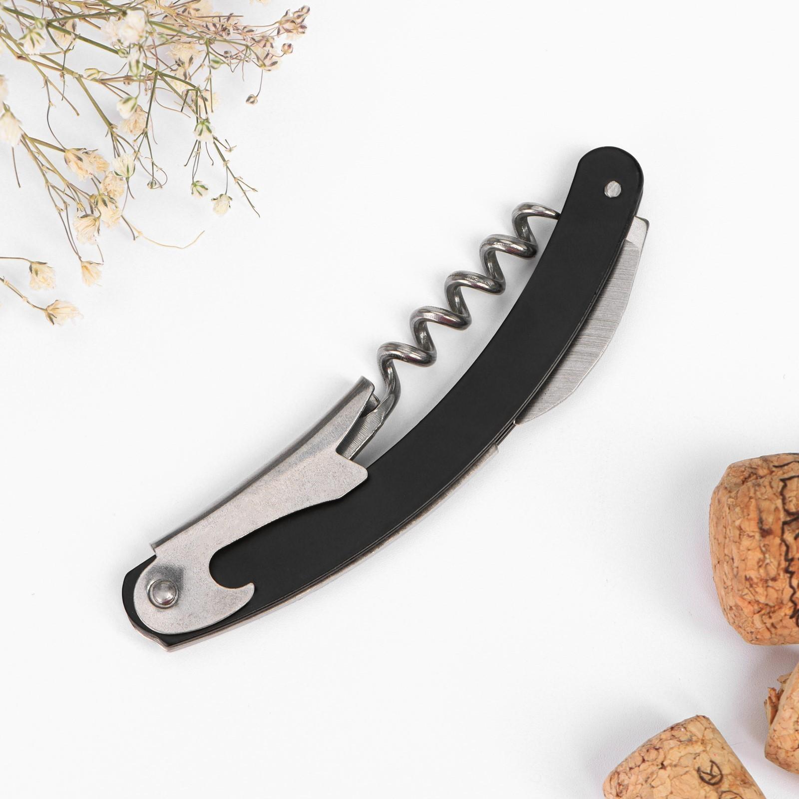 Набор штопор, пробка, каплеуловитель «Вино хорошая идея»