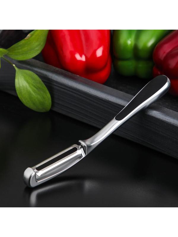 Овощечистка вертикальная «Идея» нержавеющая сталь, цвет чёрный