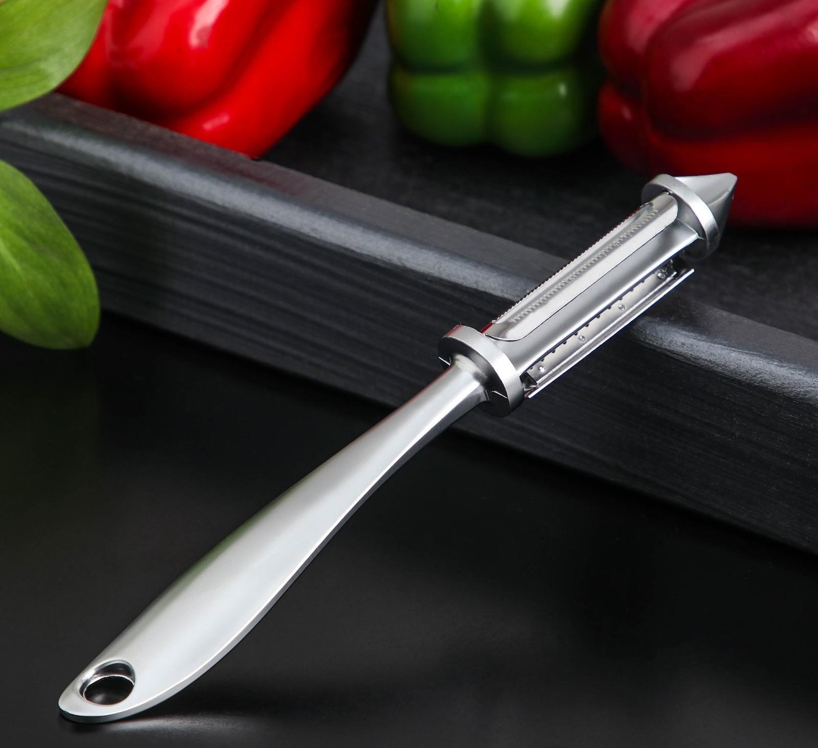 Овощечистка вертикальная Magistro Volt, нержавеющая сталь, цвет хромированный