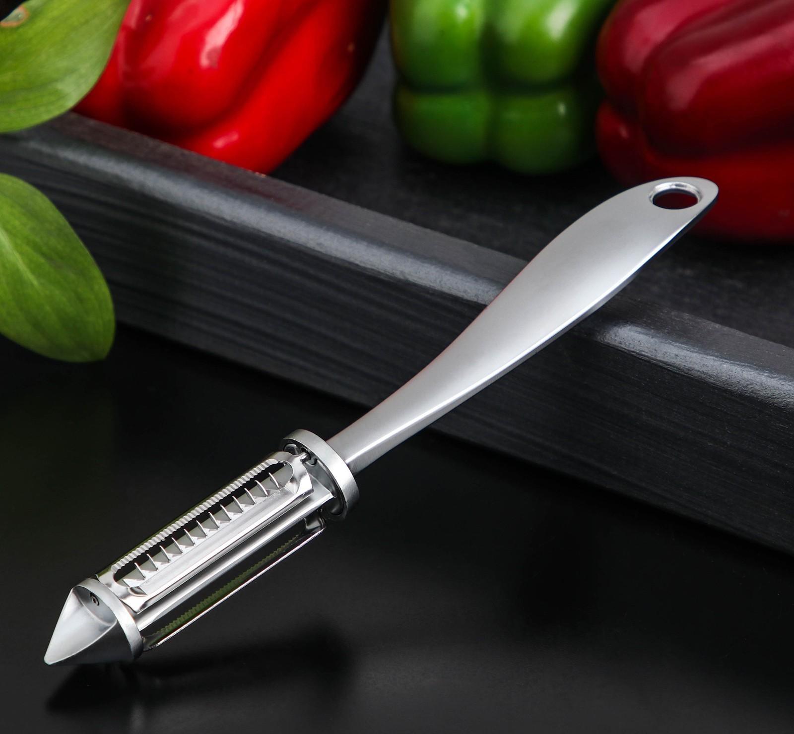 Овощечистка вертикальная Magistro Volt, нержавеющая сталь, цвет хромированный