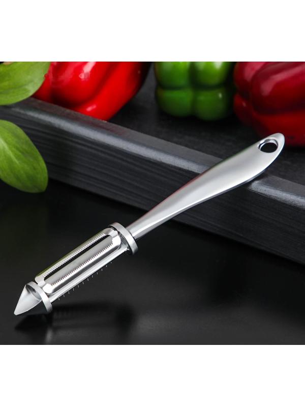 Овощечистка вертикальная Magistro Volt, нержавеющая сталь, цвет хромированный