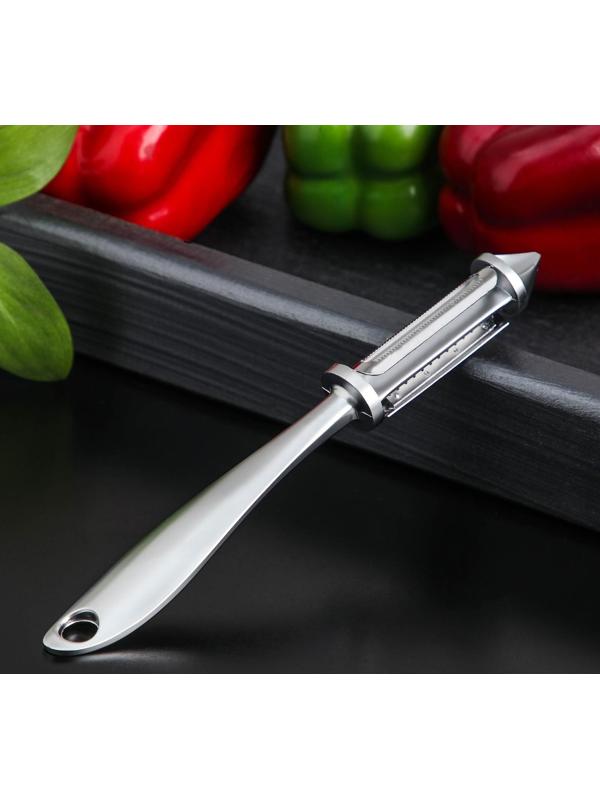 Овощечистка вертикальная Magistro Volt, нержавеющая сталь, цвет хромированный