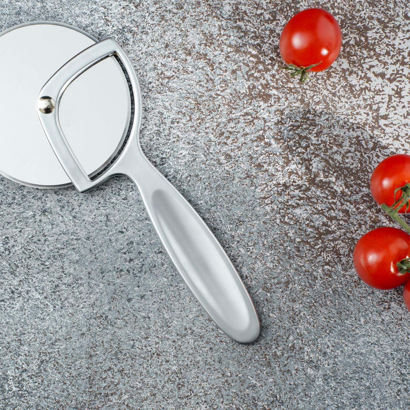 Нож для пиццы и теста Magistro Volt, нержавеющая сталь, цвет серебристый, хромированный