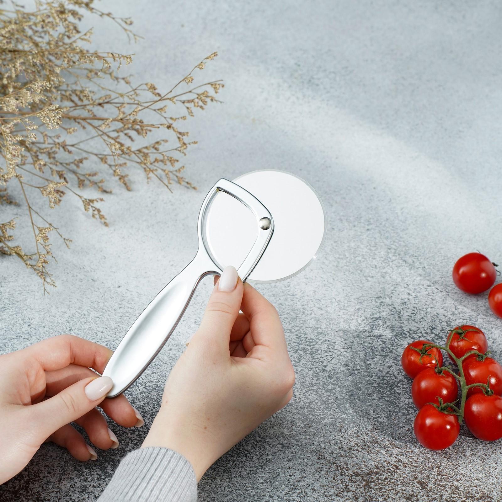 Нож для пиццы и теста Magistro Volt, нержавеющая сталь, цвет серебристый, хромированный