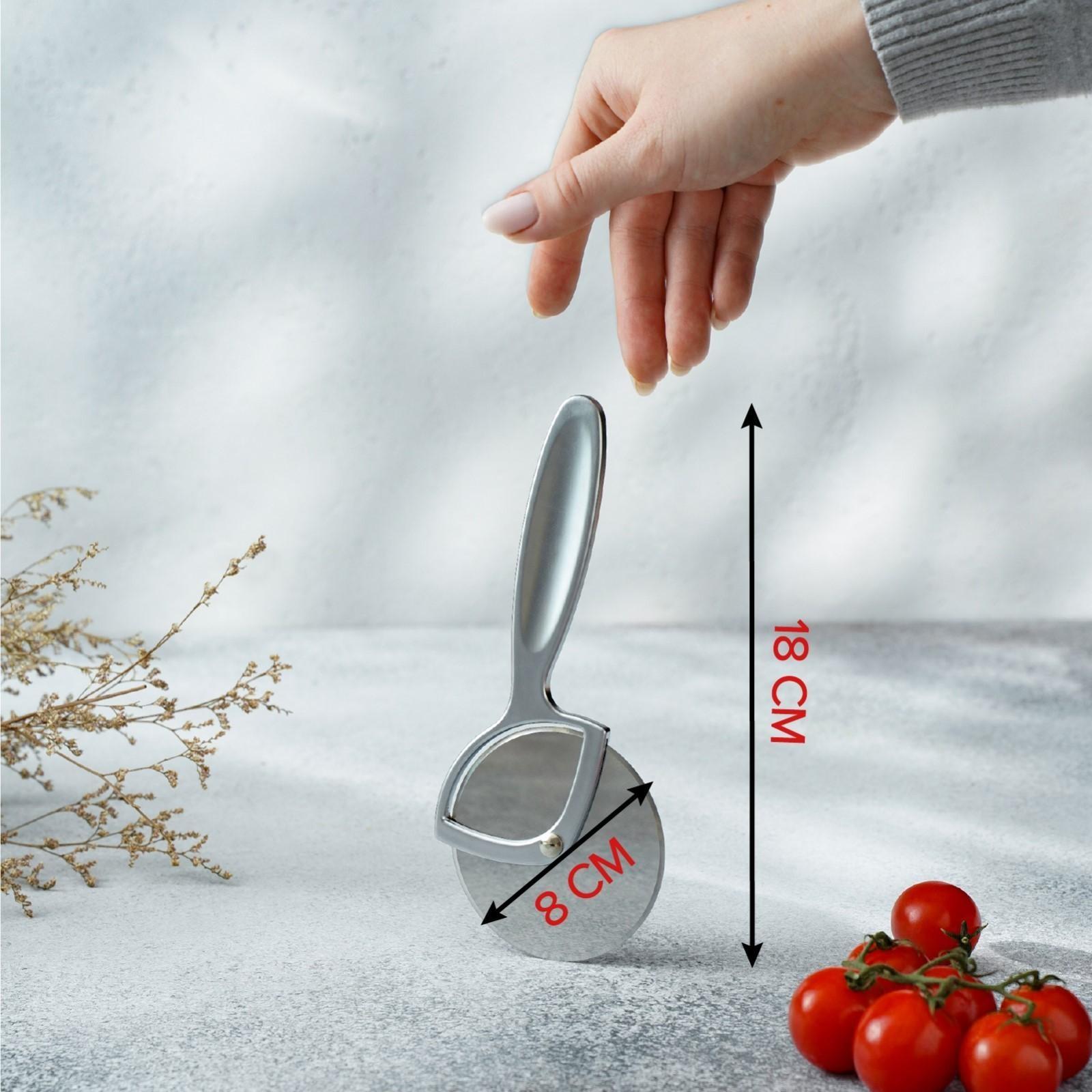 Нож для пиццы и теста Magistro Volt, нержавеющая сталь, цвет серебристый, хромированный