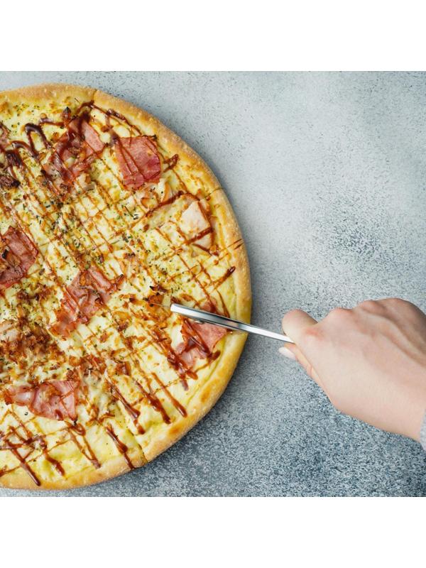 Нож для пиццы и теста Magistro Volt, нержавеющая сталь, цвет серебристый, хромированный