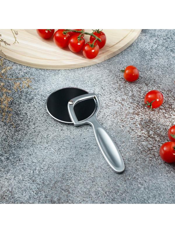 Нож для пиццы и теста Magistro Volt, нержавеющая сталь, цвет серебристый, хромированный