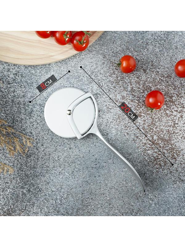 Нож для пиццы и теста Magistro Volt, нержавеющая сталь, цвет серебристый, хромированный