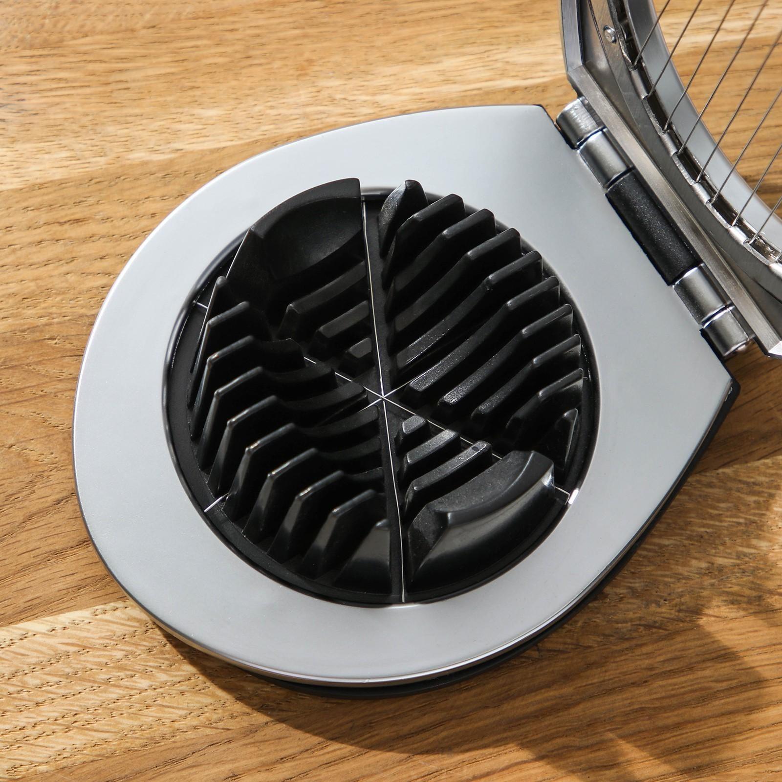 Яйцерезка Steel, 304 сталь, цвет хромированный, чёрный