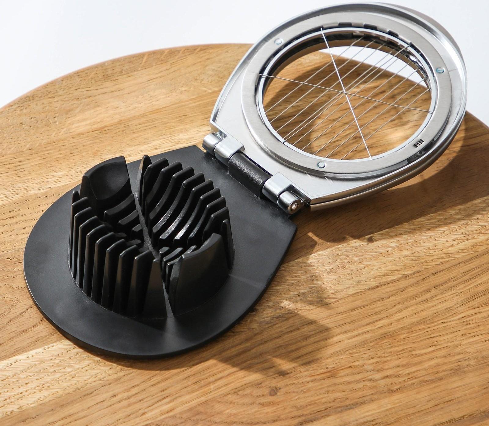 Яйцерезка Steel, 304 сталь, цвет хромированный, чёрный