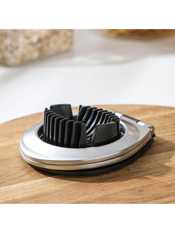 Яйцерезка Steel, 304 сталь, цвет хромированный, чёрный