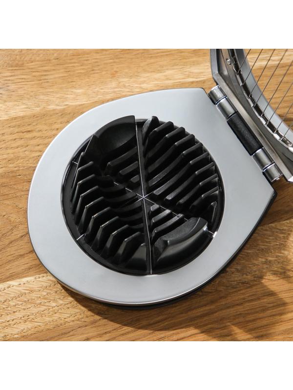 Яйцерезка Steel, 304 сталь, цвет хромированный, чёрный