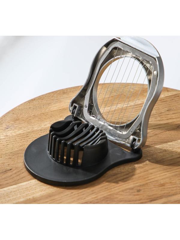 Яйцерезка Steel, 304 сталь, цвет хромированный, чёрный