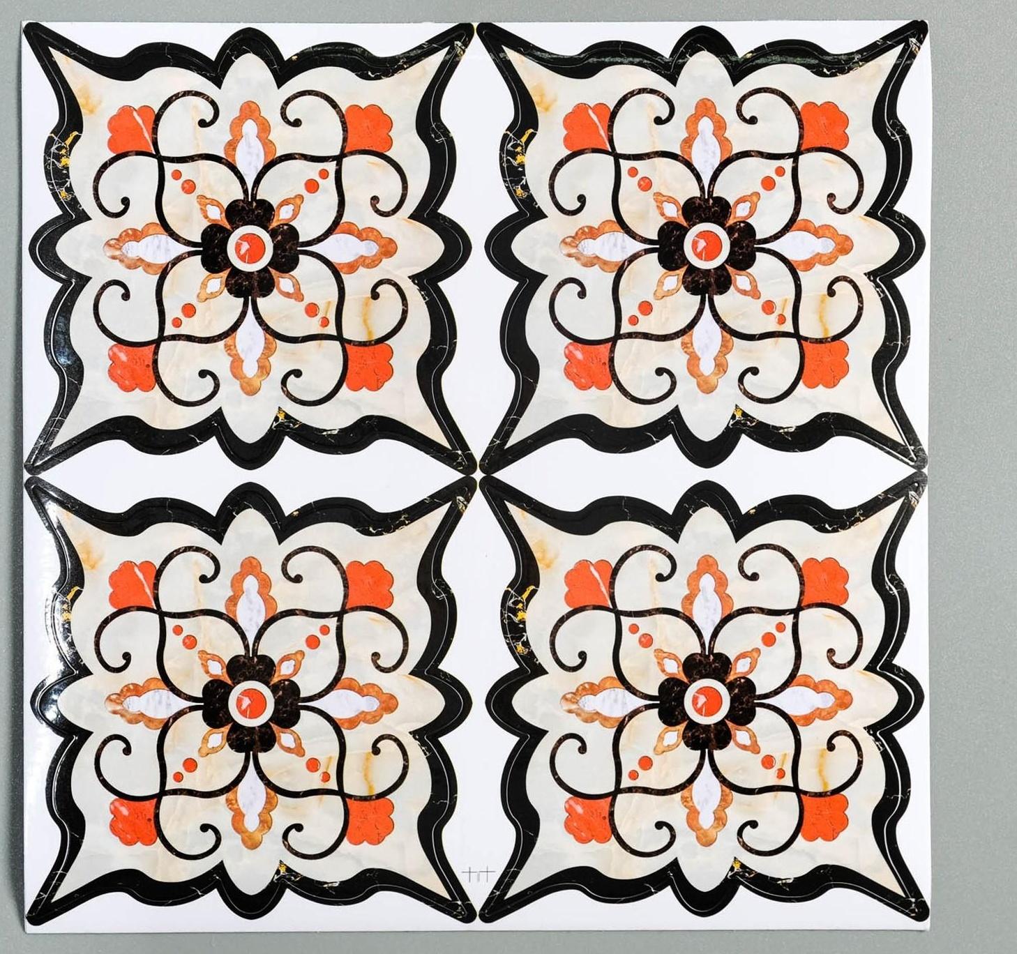 Наклейка стыковочная ПВХ для плитки напольной 8*8см, набор 36шт