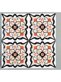 Наклейка стыковочная ПВХ для плитки напольной 8*8см, набор 36шт