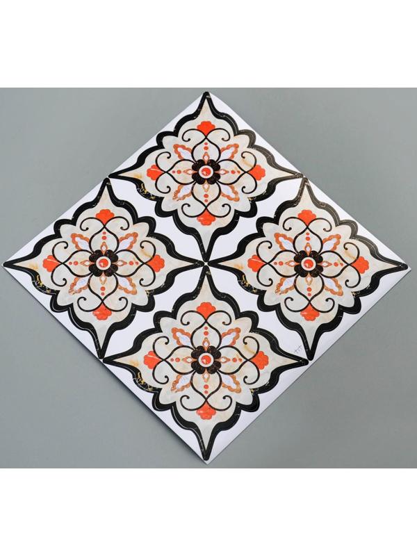 Наклейка стыковочная ПВХ для плитки напольной 8*8см, набор 36шт