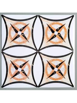 Наклейка стыковочная ПВХ для плитки напольной 8*8см, набор 36шт