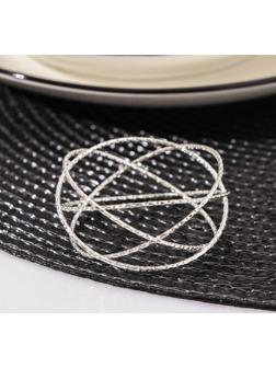 Кольцо для салфетки Universe, 5×5×2,5 см, цвет серебряный