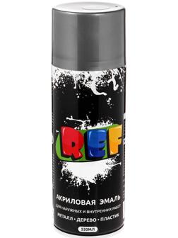 Эмаль акриловая универсальная REF 0036, серебро, 520 мл