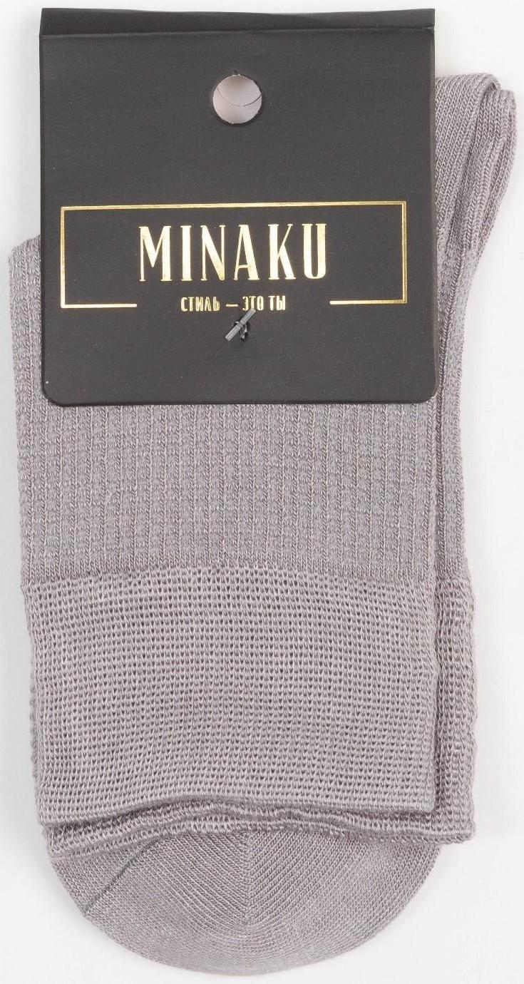Носки MINAKU цвет серый, р-р 36-39 (23-25 см)