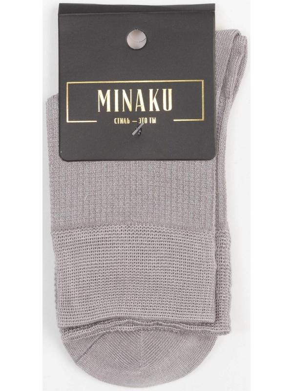 Носки MINAKU цвет серый, р-р 36-39 (23-25 см)