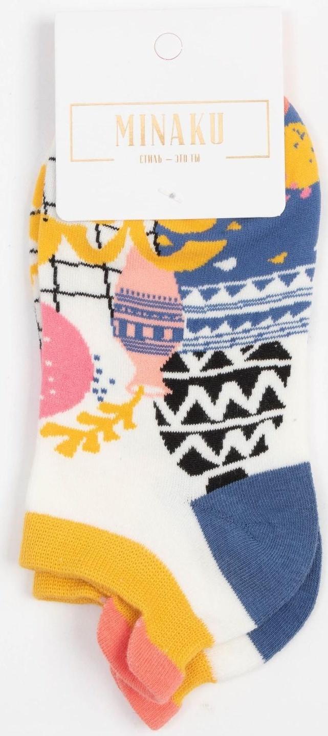 Носки женские MINAKU «Узор», размер 36-41 (23-27 см)