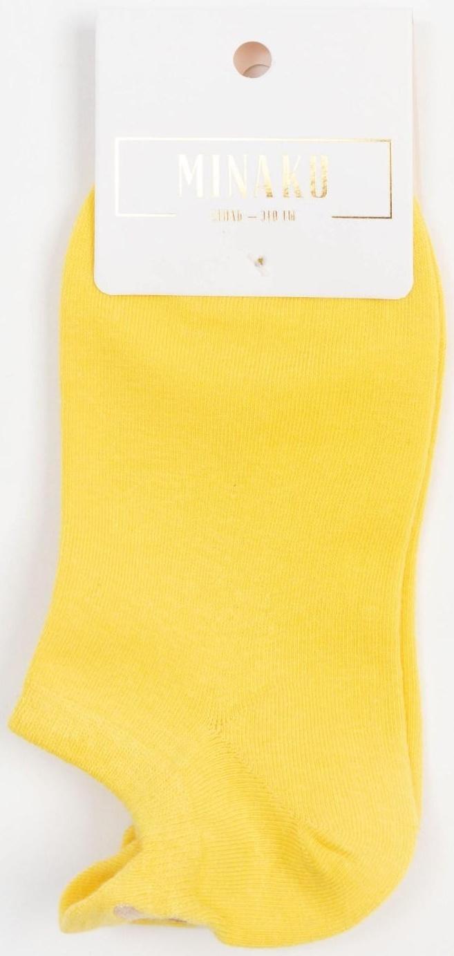 Носки женские укороченные MINAKU «Банан», цвет жёлтый, размер 36-39 (23-25 см)