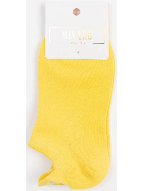 Носки женские укороченные MINAKU «Банан», цвет жёлтый, размер 36-39 (23-25 см)