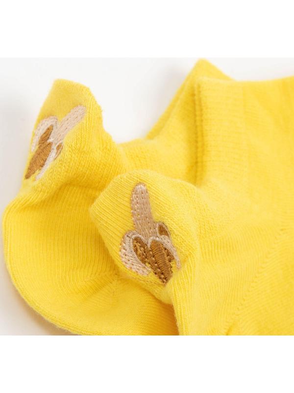 Носки женские укороченные MINAKU «Банан», цвет жёлтый, размер 36-39 (23-25 см)