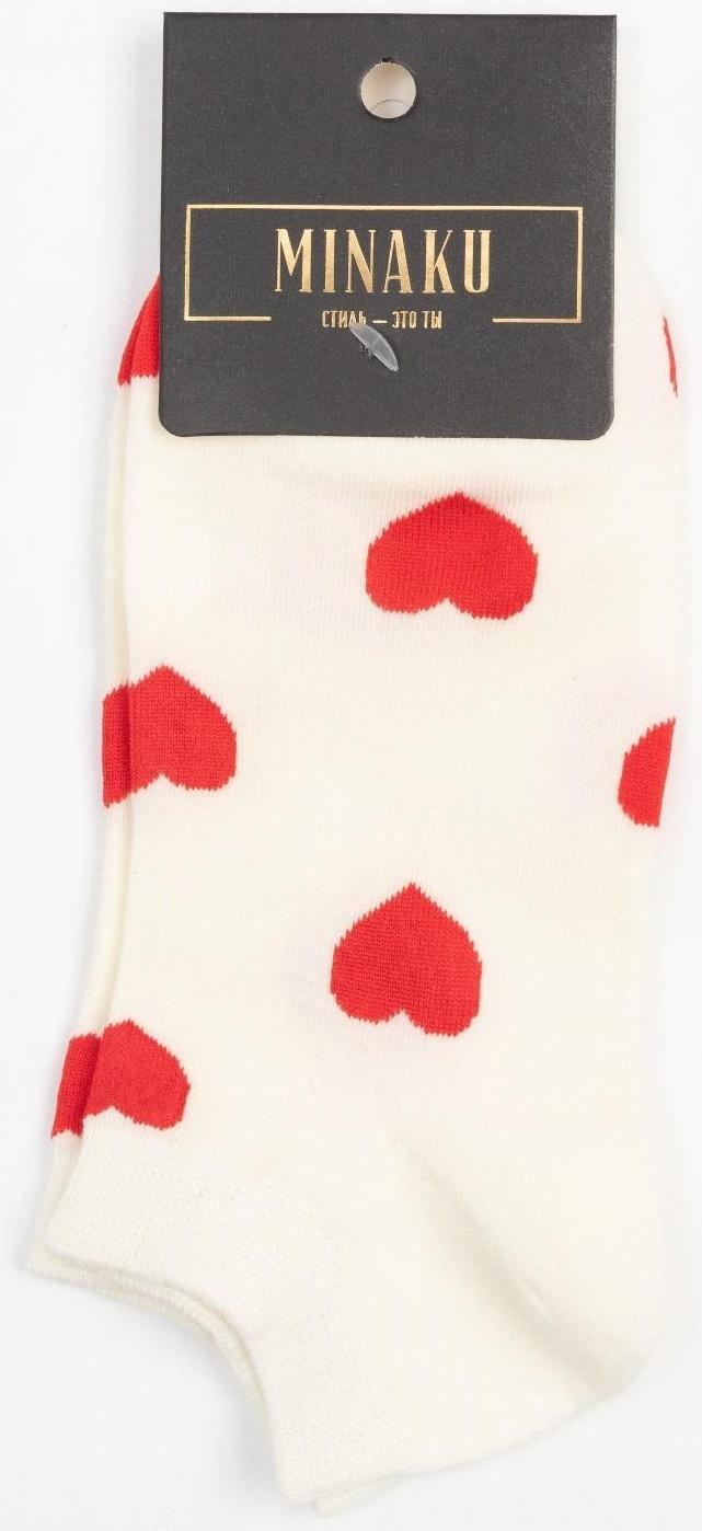 Носки MINAKU «Сердце», размер 36-39 (23-25 см)