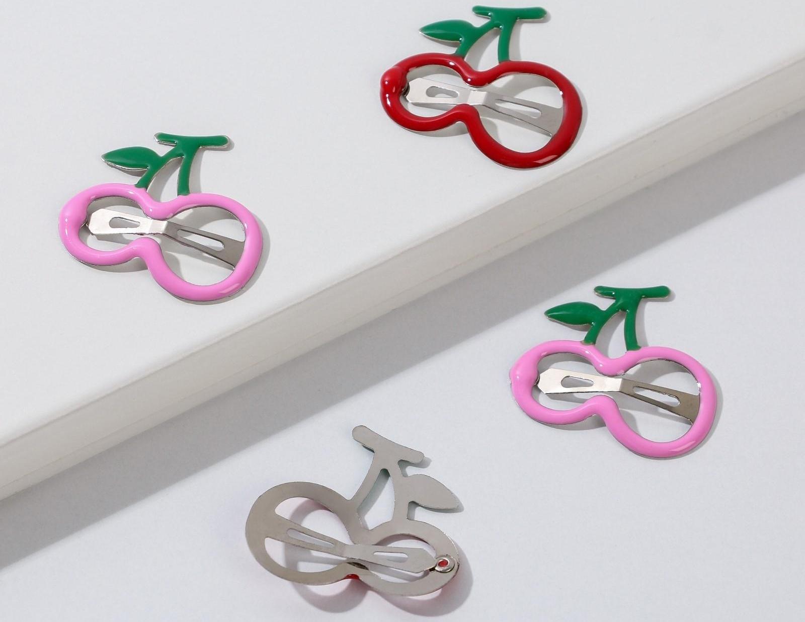 Заколки для волос детские «Твоя мода-твой стиль», 4 шт.