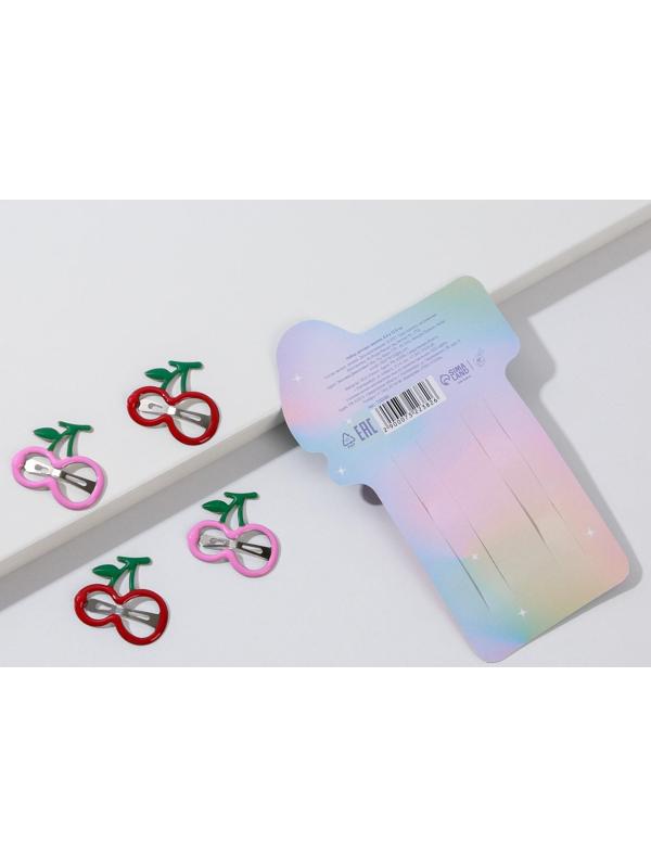 Заколки для волос детские «Твоя мода-твой стиль», 4 шт.