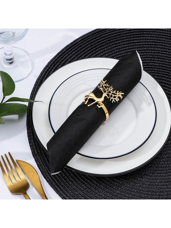 Кольцо для салфетки Nature Олень, 6,5×6 см, цвет золотой