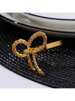 Кольцо для салфетки Noble, 4,5×5 см, цвет золотой